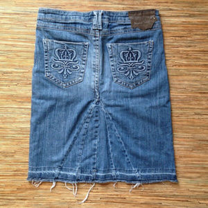 Industrial Cotton Denim Skirt Juniors Size 5 Jean